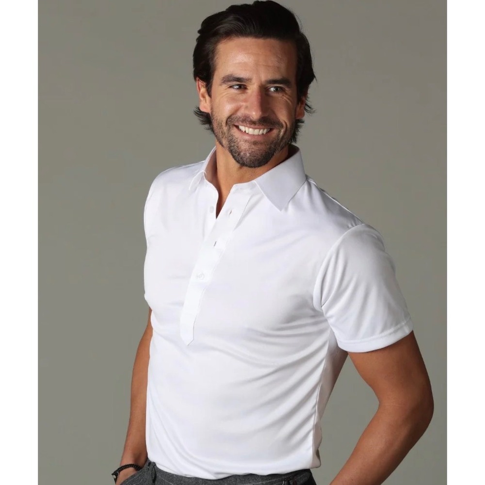 Collars & Co Mens 3XL Polo White Featherweight Relaxed Dress Collar NWT